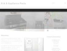 Tablet Screenshot of bbappliancepartsmobileal.com